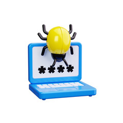 Obraz premium hacker 3d render icons