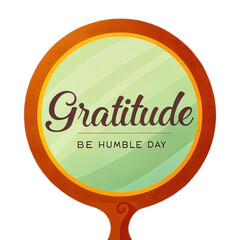 Gratitude is essential for fulfilling life, and this design features transparent background that enhances its message of humility and appreciation