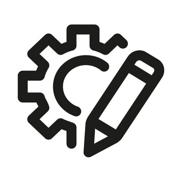 Customization Line Icon. Professional minimalist symbol designed as a premium vector line icon for personalization, tailored solutions, and user-specific design