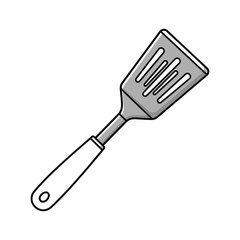Kitchen spatula for flipping food