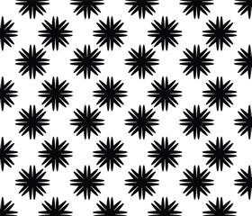 Simple Repeating Black Asterisks on a Clean White Background Pattern