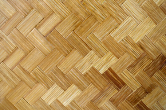 Bamboo woven pattern background wall