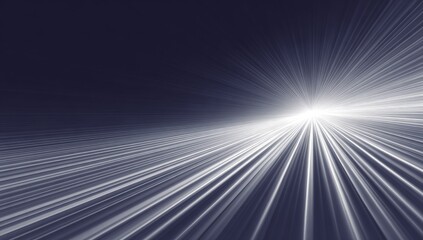 Dark background, radiating white light streaks