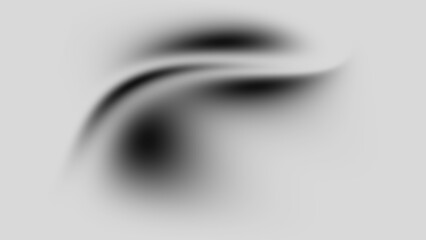Abstract blurry black and white swirling design element