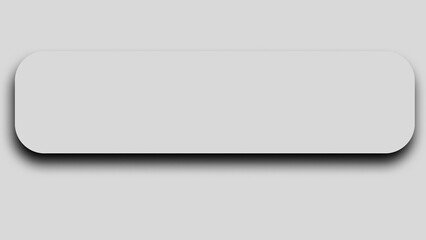 Modern gray rounded rectangle with shadow on light background