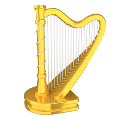 Harp 3D Illustration