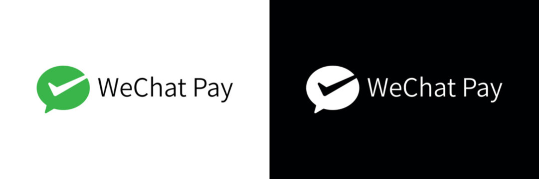 WeChat Pay Logo for Presentation, Branding, Payment System on Transparent Background