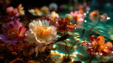 Flowers afloat