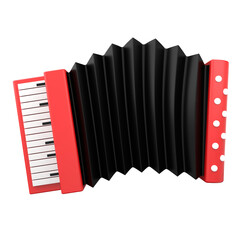 Accordion 3D Illustration