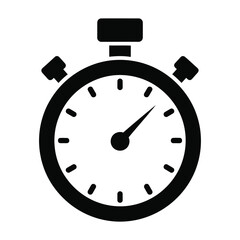 Stopwatch icon for timing sports and track events