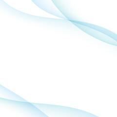 爽やかな水色のグラデーションウェーブ抽象背景