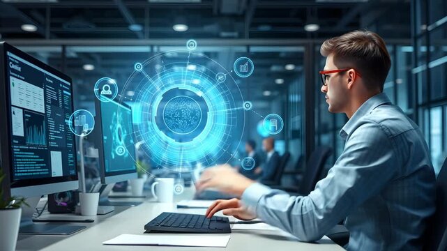 Implementation of artificial intelligence in office work.