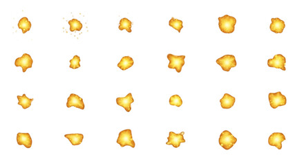 Vibrant fiery abstract shapes glowing particle effects, dynamic spark elements for modern designs