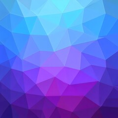 Obraz premium Abstract Blue Purple Low Poly Gradient Background