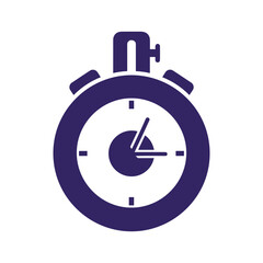 Time management with stopwatch icon