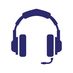 Headset with microphone icon