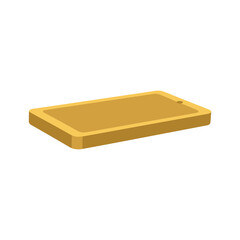 Gold bar illustration on white background