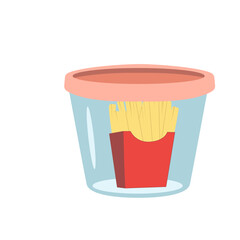 Food Container Illustration