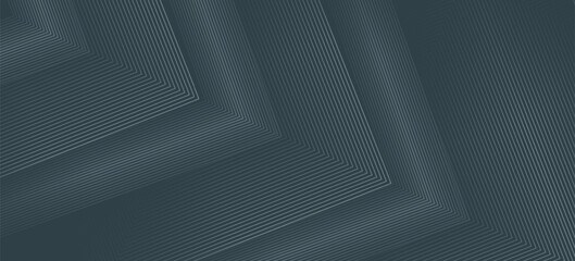 Abstract silver geometric lines on black background. Shiny lines pattern. Modern elegant graphic design. Suit for banner, cover, poster, brochure, booklet, flyer, card, website. Vector illustration © HASIP