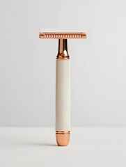 Rose Gold Safety Razor Minimal Design
