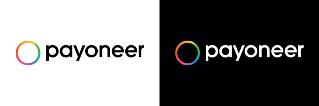 Payoneer Online Payment system Logo Gradient Ring on Transparent Backgrounds for Branding Design Comparison