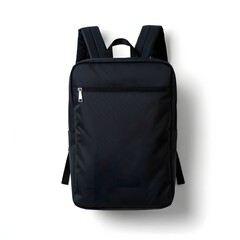 Black Backpack Isolated on White Background