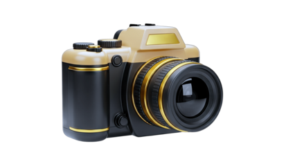 Vintage Camera Isolated on White Background