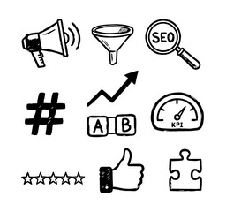 Hand Drawn Marketing Icons