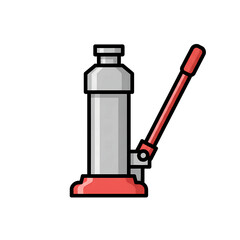 Obraz premium isometric vector illustration of a car jack tool for automotive repair and vehicle maintenance service