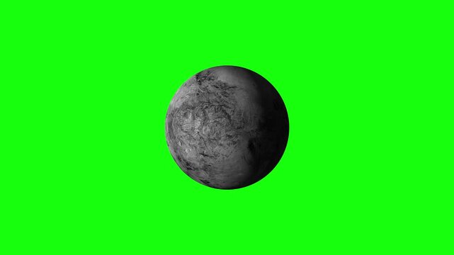 Planet Haumea Green Screen  4k video