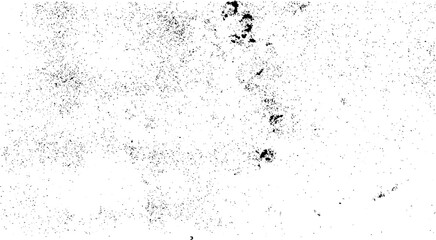 Dust overlay textured. Grain noise particles. Rusted white effect. Distressed black texture. Dark grainy texture on white background.