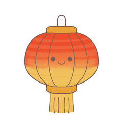 Chinese Lunar New Year with cute style lamp hanging