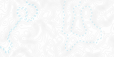 white topography map geography relief diagram texture design. Topography white background and black line world map texture design. Lines Topographic contour lines grid map seamless pattern.	