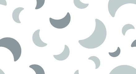 Collection of crescent shapes icons.