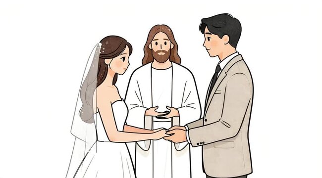 Jesus Performing a Wedding Blessing