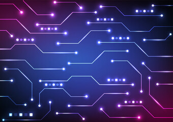 Digital technology circuit background. Circuit futuristic network concept. Design for future lines network system data connection and internet.