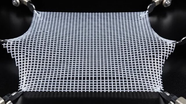 Top Down Tension Test of Surgical Mesh Grid Stretching