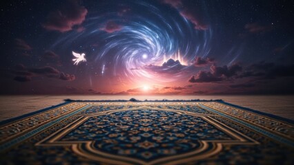 night sky with clouds