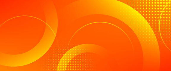 abstract orange background. Colorful orange circle pattern 3D background gradient with soft pastel color design. background vector illustration.