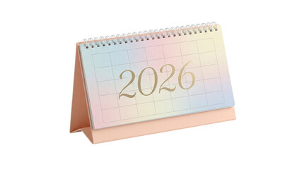 Calendar for 2026 with space for monthly dates, AI, PNG
