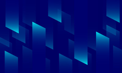 Fototapeta premium Abstract blue gradient background, abstract composition of geometric shapes.