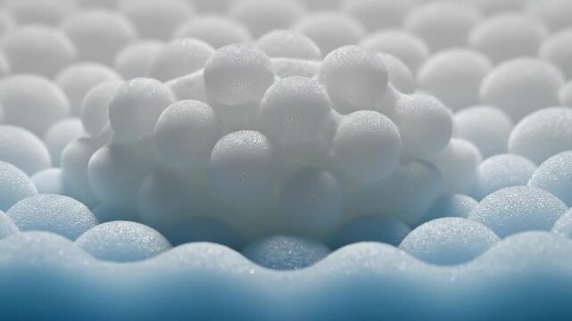 Extreme Macro View of Breathable Open Cell Memory Foam Sponge Texture