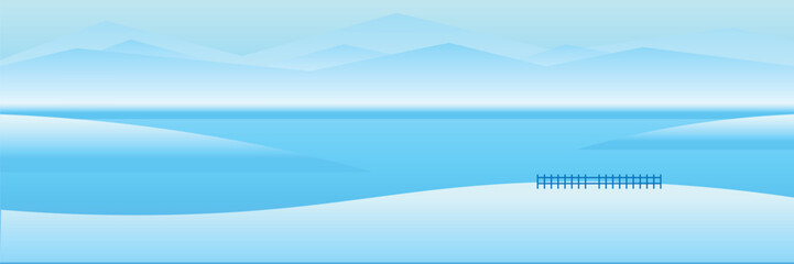 Winter-themed Background design with cool blue tones, ice and snow elements, and modern geometric shapes. Ideal for winter sale promotions, social media , digital banners, posters, seasonal marketing