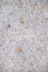 Close up of Psyllium Husks in Scoop