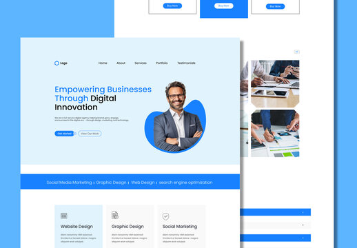 Business Landing Page Design