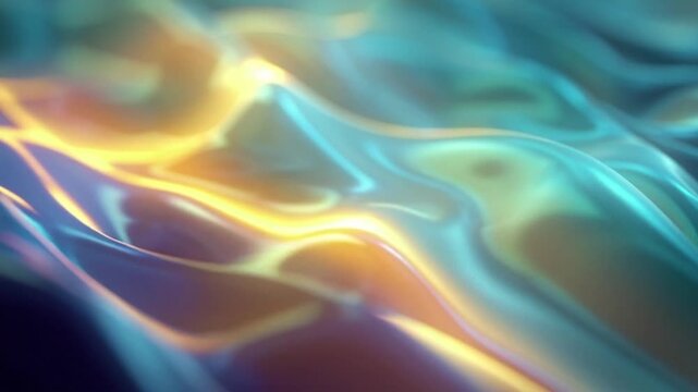 Fluid vibrant multi color background with flowing smooth waves texture seamless loop motion graphic for creative digital art and modern creative design presentation concept art