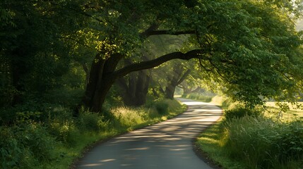 Obraz premium road in the forest