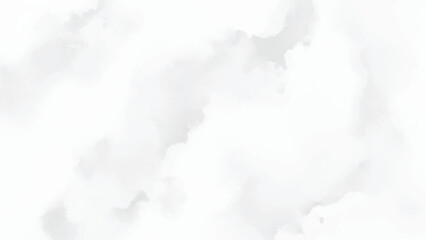 Fototapeta premium Soft, ethereal white and gray watercolor cloud shapes across the canvas