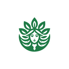 Fototapeta premium Goddess Flora Logo