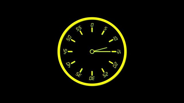 Stop watch or clock icon on white background. Clock timer with moving arrows and loop time lapse animation optimized for clean time-tracking visuals